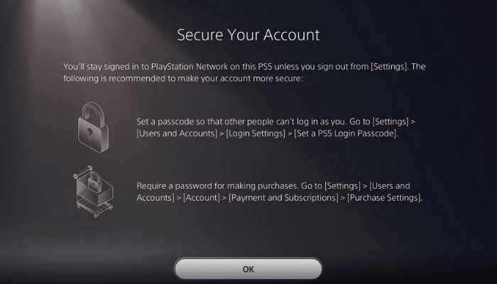 how to create ps5 account