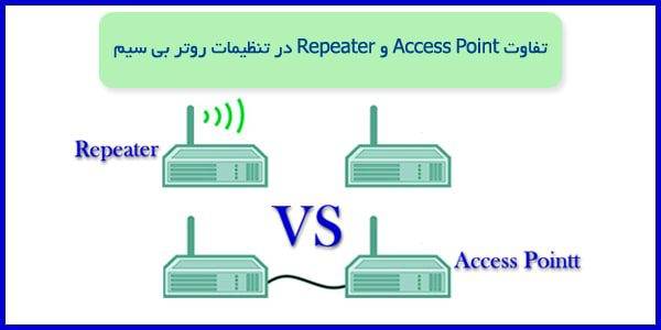 تفاوت Access Point و Repeater