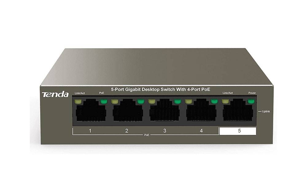 سوئیچ شبکه 5 پورت POE تندا مدل TEG1105P-4-63W