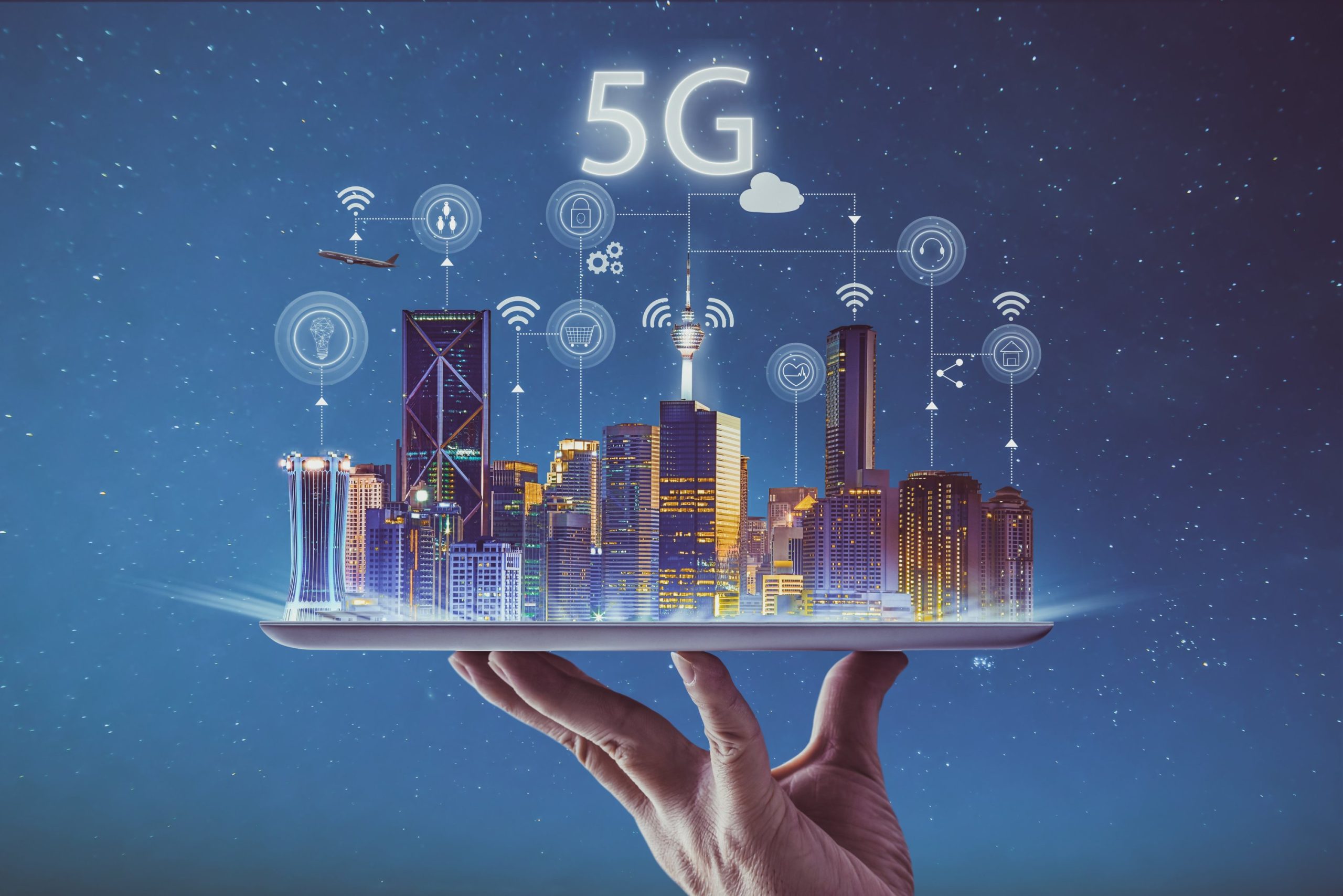 معرفی انواع اتصالات اینترنتی؛ 5G, DSL , بی سیم و.../ عکس متعلق به اینترنت 5G