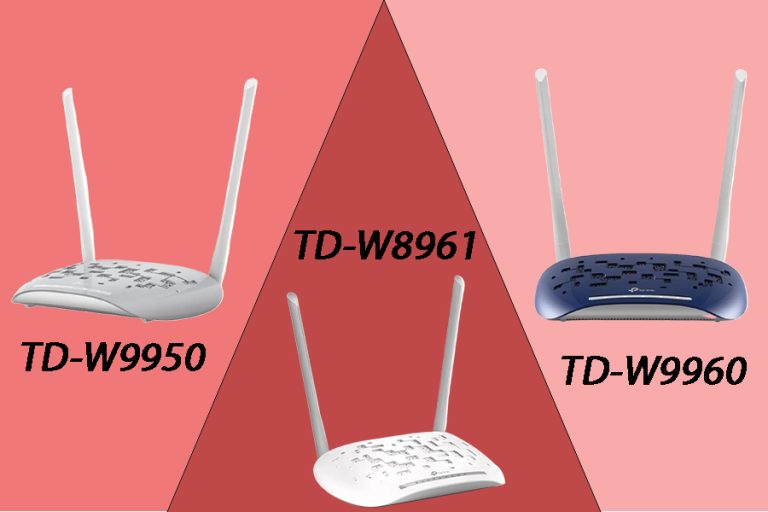 تفاوت میان سه مدل مودم از مودم های تی پی لینک TD-W9950، TD-W9960 و TD-W8961N